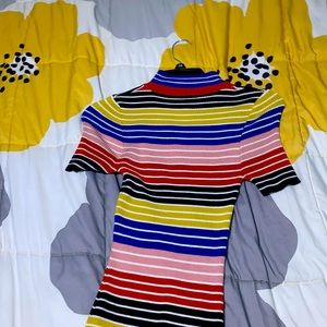 Small FashionNova multi-colored dress